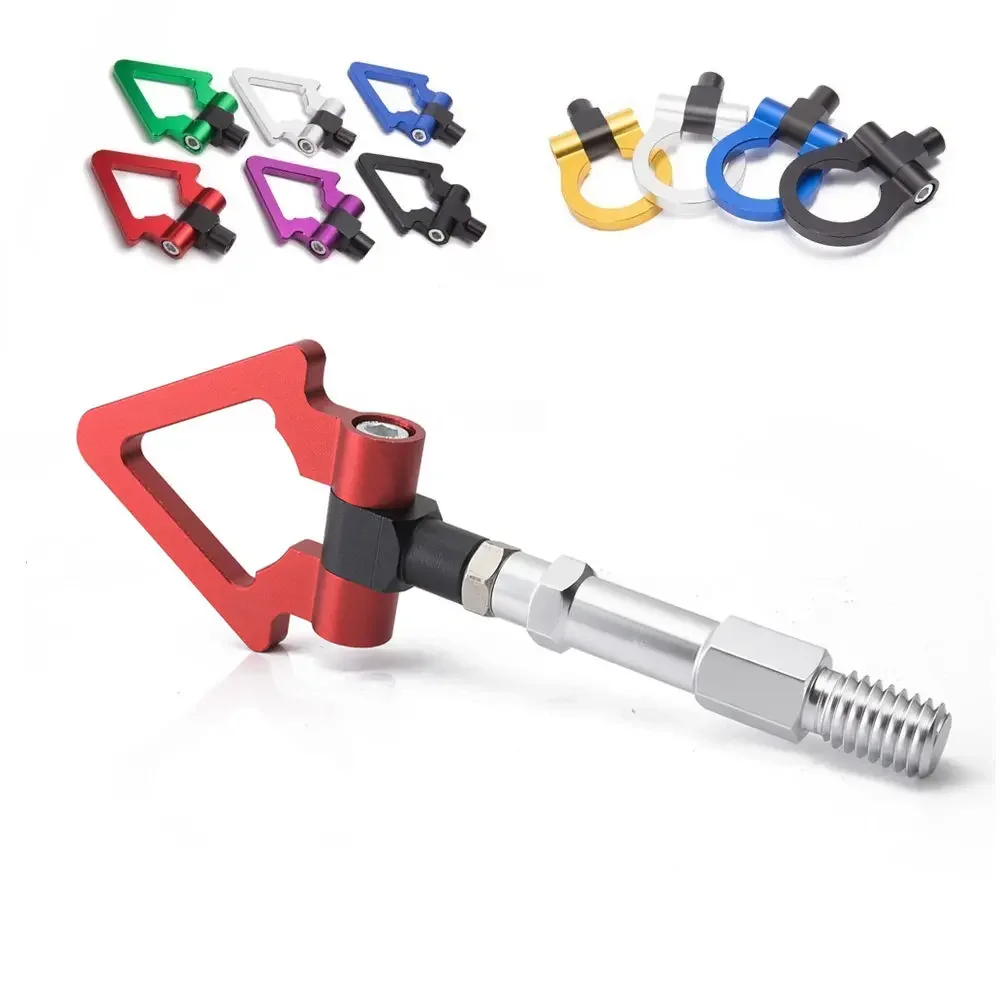 牽引フックカーレース CNC ビレットアルミフロント/リア牽引リングフックキットアウディ A4 2010-2015 HU-RTHLPH018