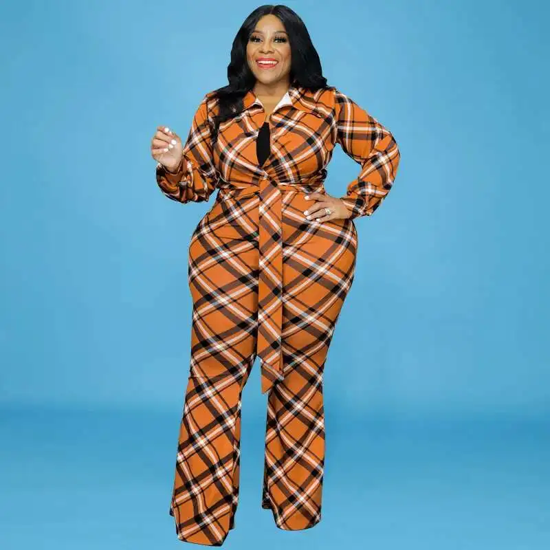 218106   Grand vêtement pour femme, combinaison à manches longues, pantalon évasé, nouveaux produits, nouvelle collection hiver 2025