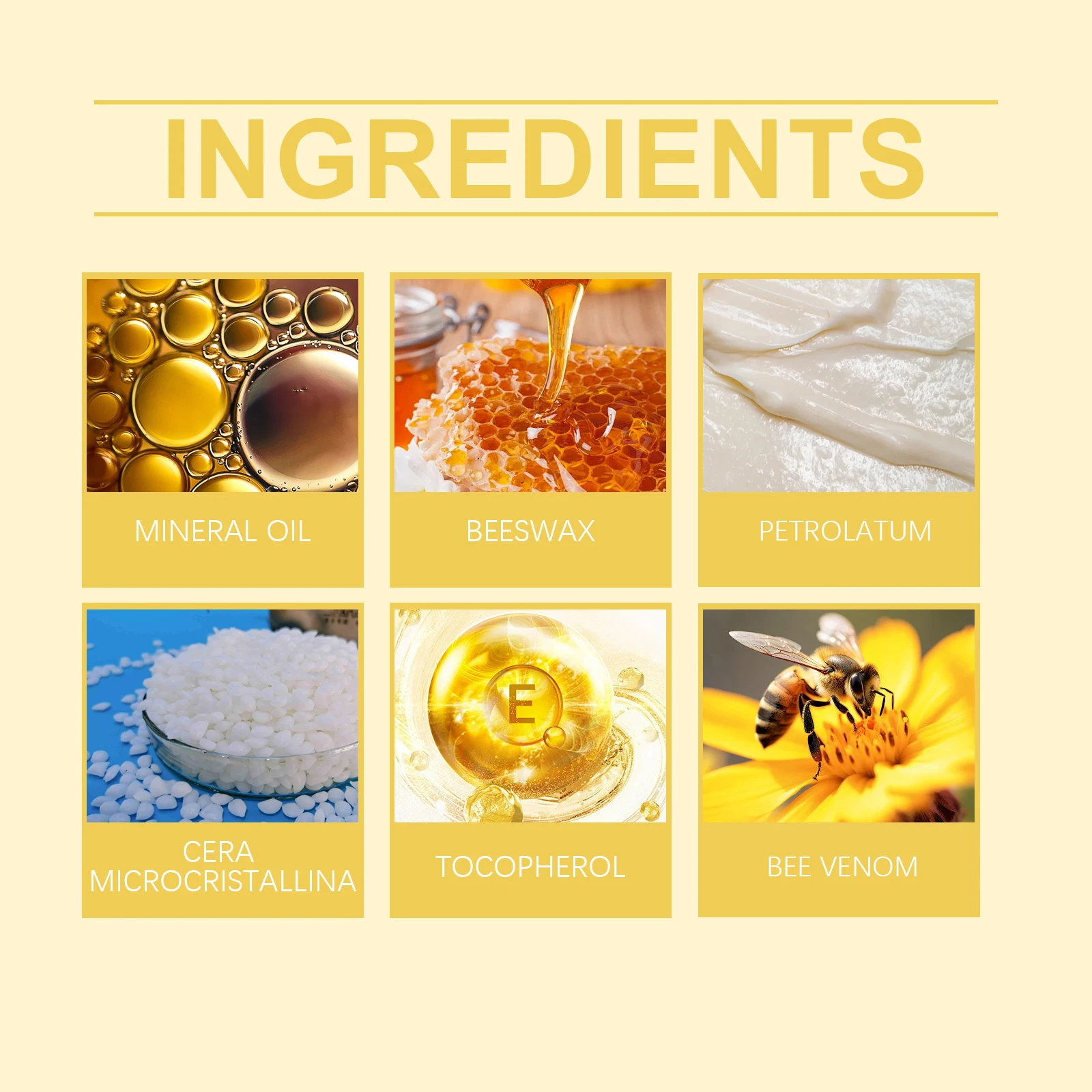 EELHOE 40 جرام كريم سم النحل عصا لشد البشرة تفتيح خطوط الرقبة تتلاشى التجاعيد الدقيقة ترطيب تحسين ترهل الجلد العناية بالوجه #3