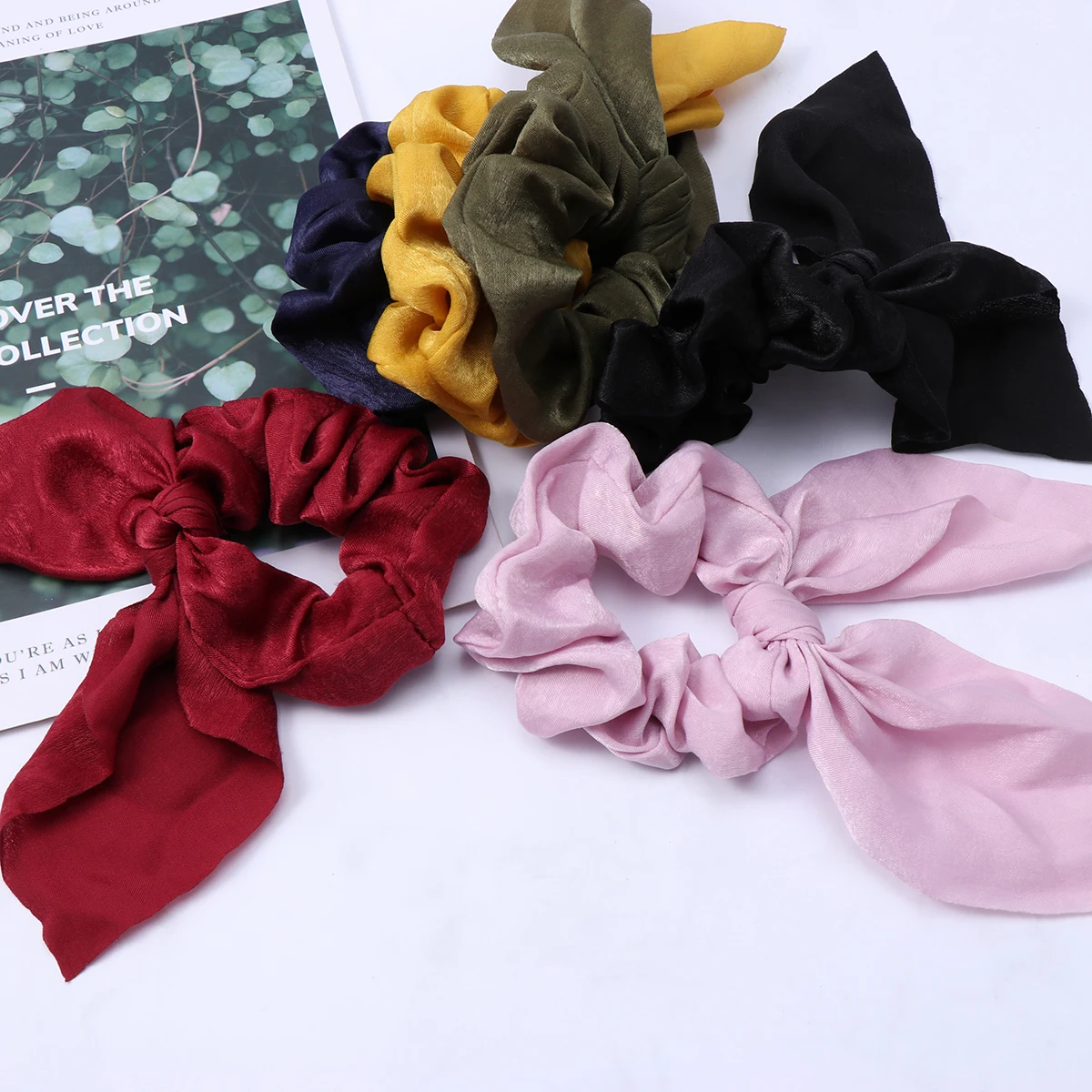 

6 pcs Tassel Ring Hair Accessories Soft Fix Thick Thin Hair Daily Gift Female Accessories Rabbit Ears Knotted Rope Cloth
