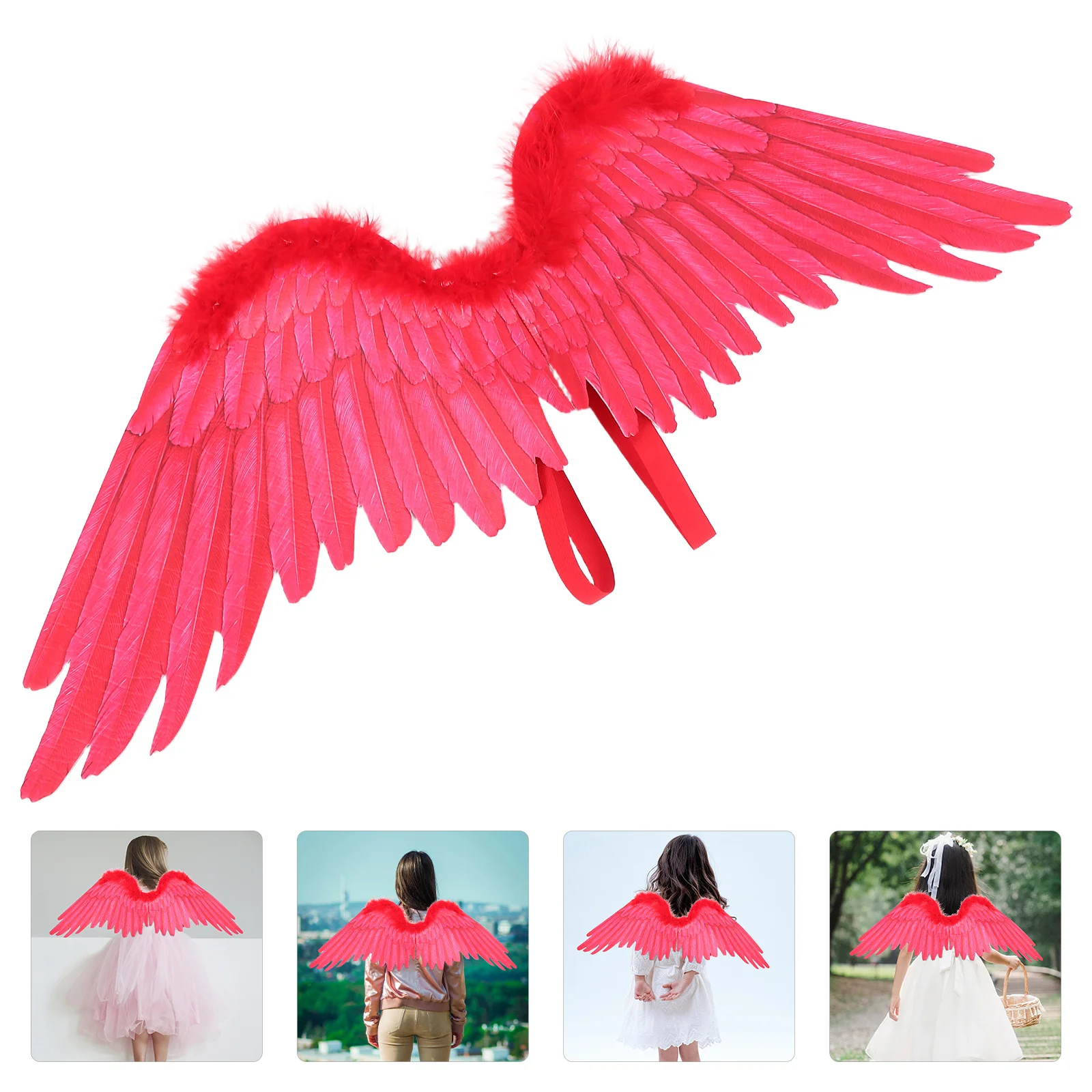 

Wing Costume for Kids Halloween Angel Cosplay Non Woven Fabric Prop Child Party Accessory