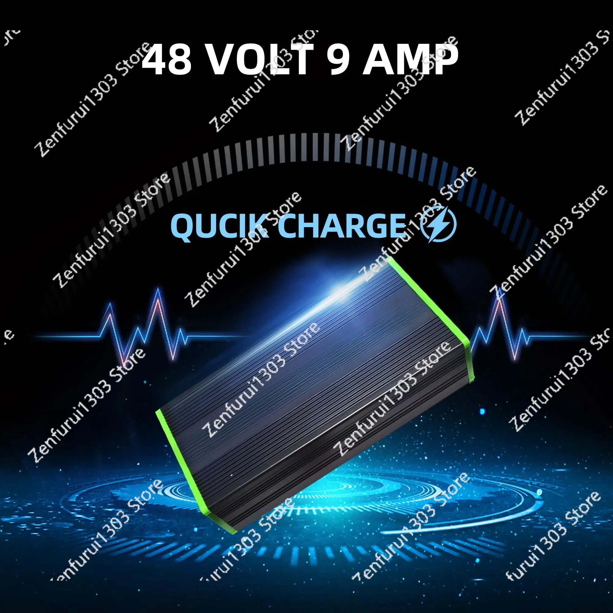 48V 9A Forklift Lithium Battery Charger for  PTE20Q-A , Pallet Jack Trickle Charger, Fast Heat Dissipation