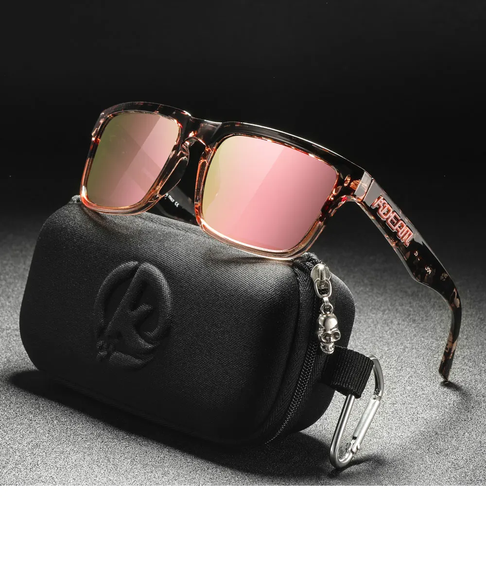 KDEAM Neue Farben Klassische KD332 Quadratische Polarisierte Sonnenbrille Für Männer Und Frauen Reisen Sonnenbrille Mit Fall Für Einfache Tragen – Detail 16