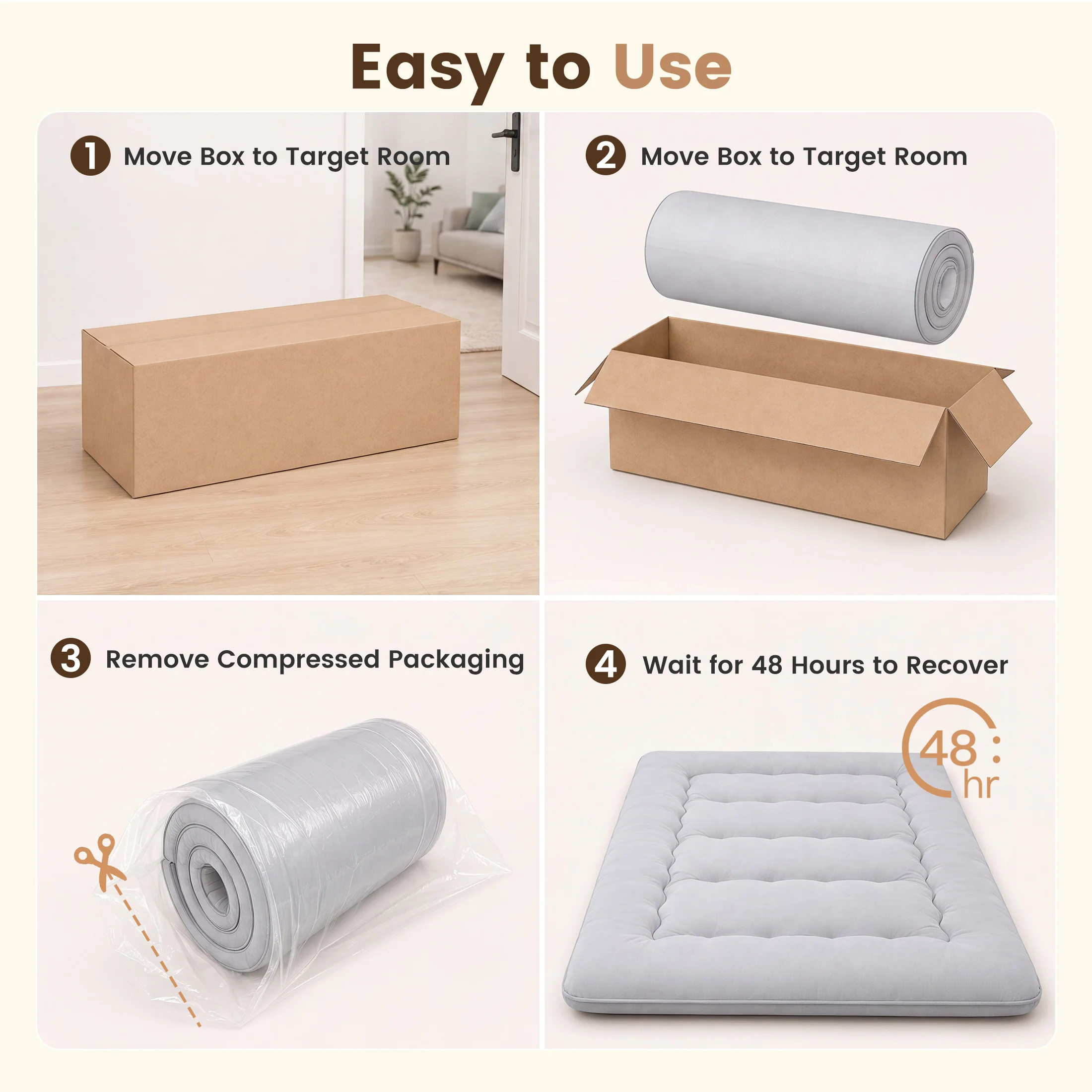 MCQ Foldable Tatami Floor Mattress Futon Mattress with Removable Washable Cover Soft Bed Topper Home Bedroom Furniture Mattress - view 5