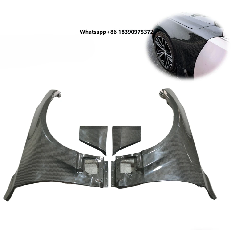YX New Dry Carbon Fiber Front Fenders foBlackwing 2025+ Wheel Arch Side Fender Trim Kit Carbon Black