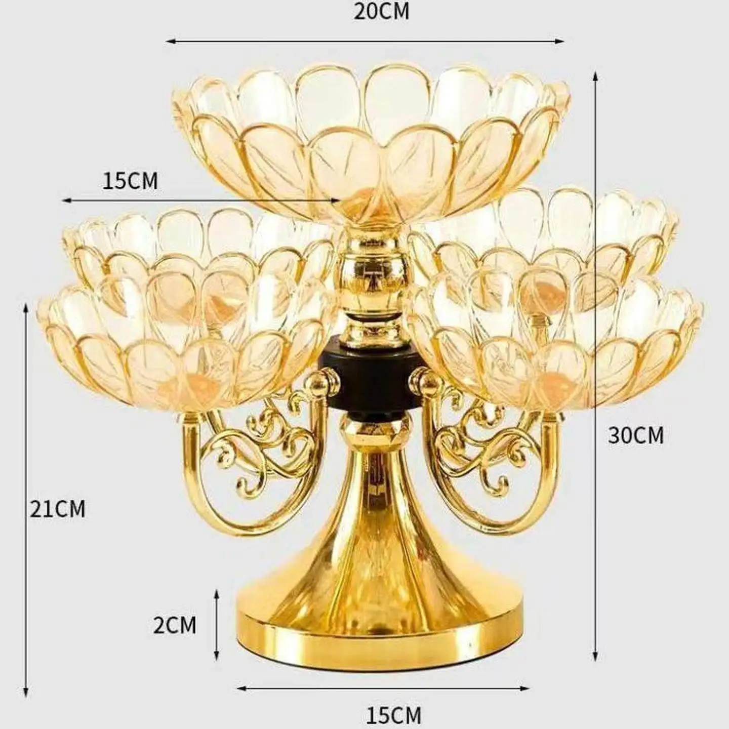 Modern Rotating Multi-layer Acrylic Coffee Table Fruit Tray Luxury Minimalist Living Room Creative Snack Sugar Bowl view 5