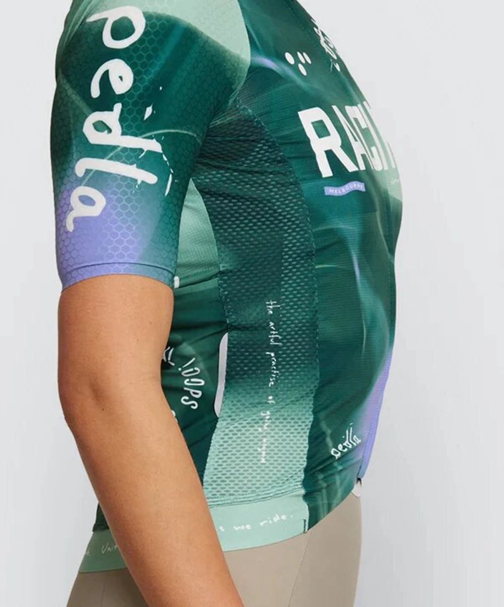 Women's Pro Pursuit 2.0 Jersey - Race Pine The Pedla Summer Women's Short Sleeve Jersey Suit Riding Tops and Bottom Cycling Set