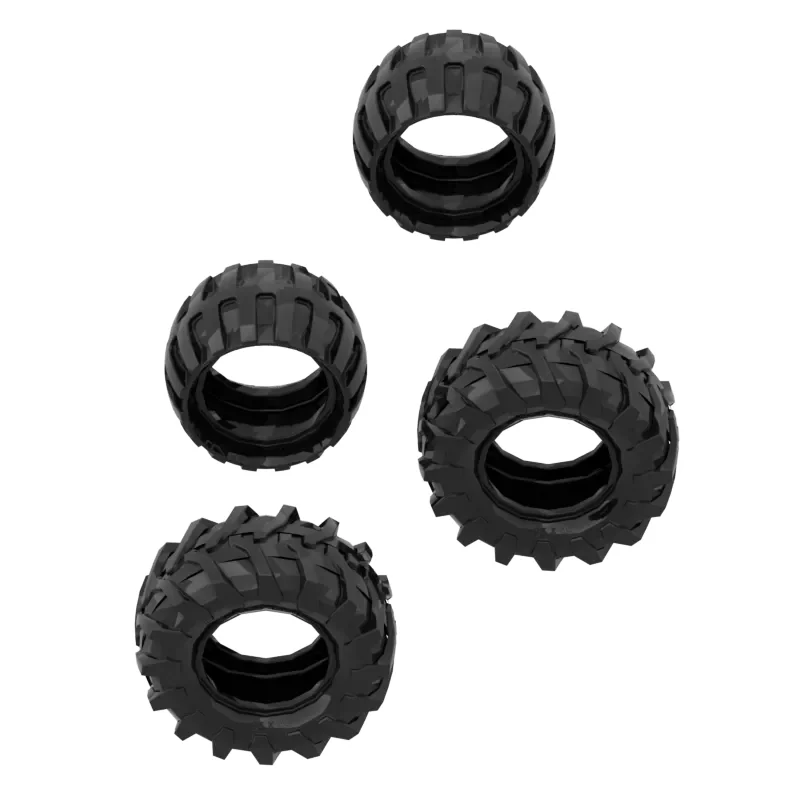 Compatible with 61481 43x26mm 70695 hub MOC tire wheel small particle building blocks  Technological  DIY