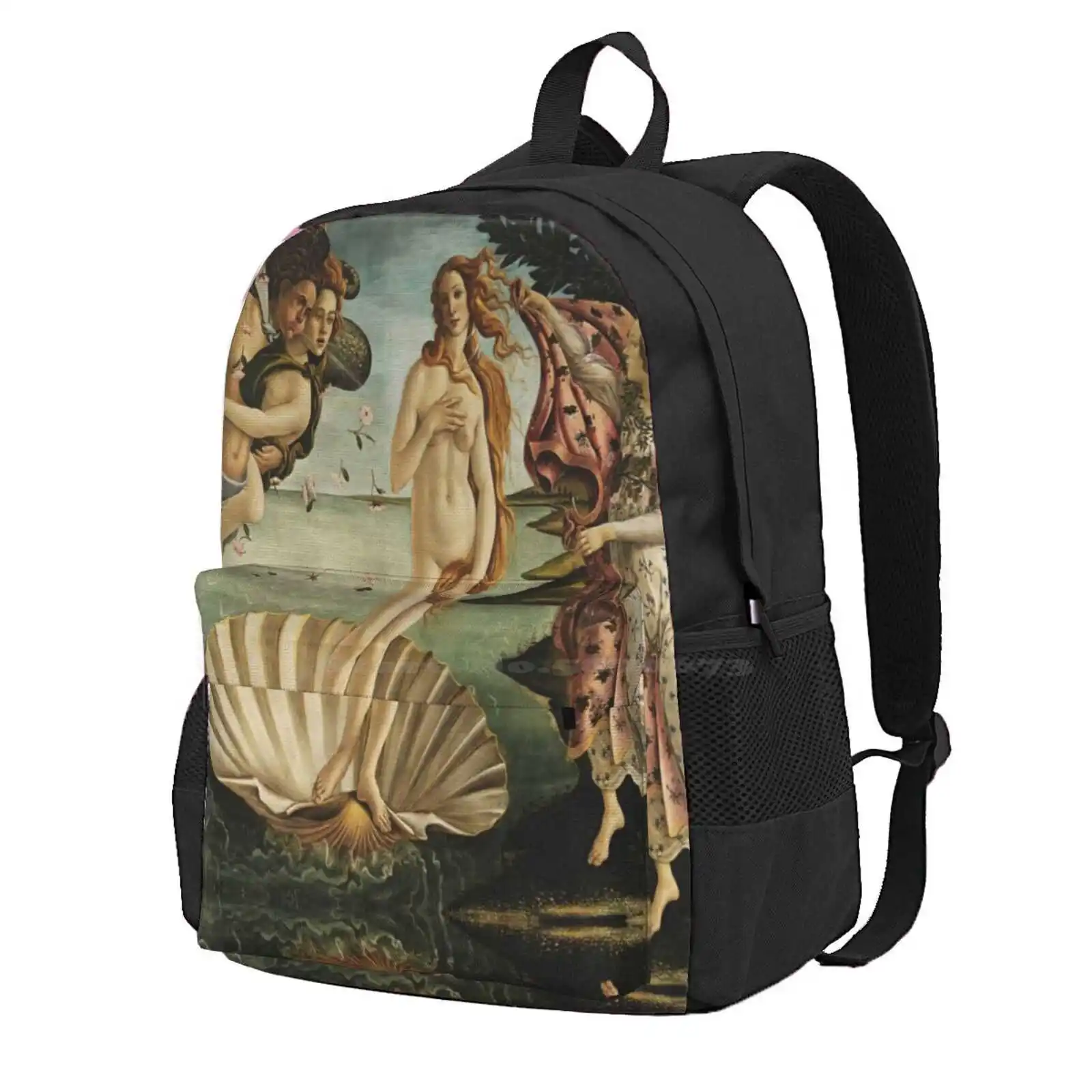 Sandro Botticelli - The Birth Of Venus,01. Hot Sale Schoolbag Backpack Fashion Bags Mythical Tuscany Italy Godess Female Beauty