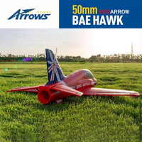 Blue Arrow Model 50mm Red Arrow Ducted Model 4CH Entry level Handthrown Fighter Fixed Wing Remote Controlled Aircraft