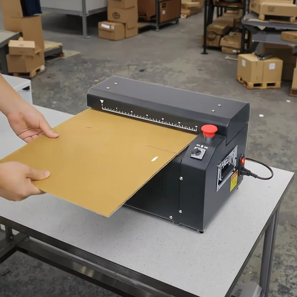 Trituradora de tarjetas de visita de cartón de corte corrugado de papel Kraft casero biodegradable de 325 mm para embalaje