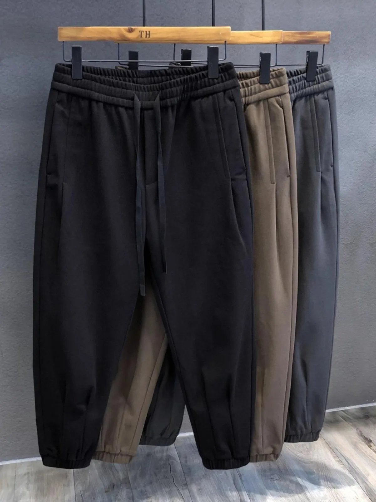 Trendy plus Size 300 Pou Men's Straight Leg Sweatpants Loose Comfortable Harlan Cuffed Pants Youthful Spring Autumn Casual...