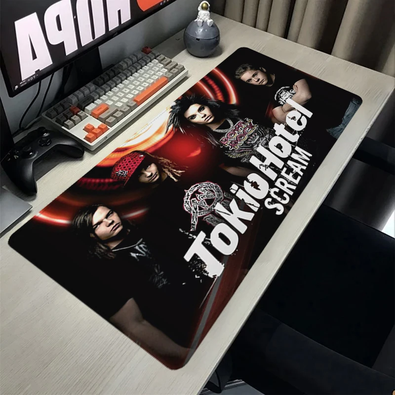 

Mousepad Tokio Hotel Rubber Mouse Pad Custom Computer Desk Mats Locking Edge Keyboard Mat Gaming Accessory Gamer Cabinet Carpets