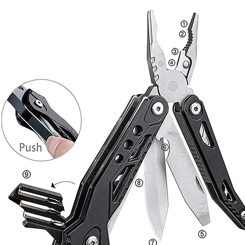 Многофункциональный инструмент SATA, молотковые плоскогубцы, портативный нож для самообороны, складной нож, открытый кемпинг, автомобильный инструмент для разбития окон, безопасный инструмент для побега