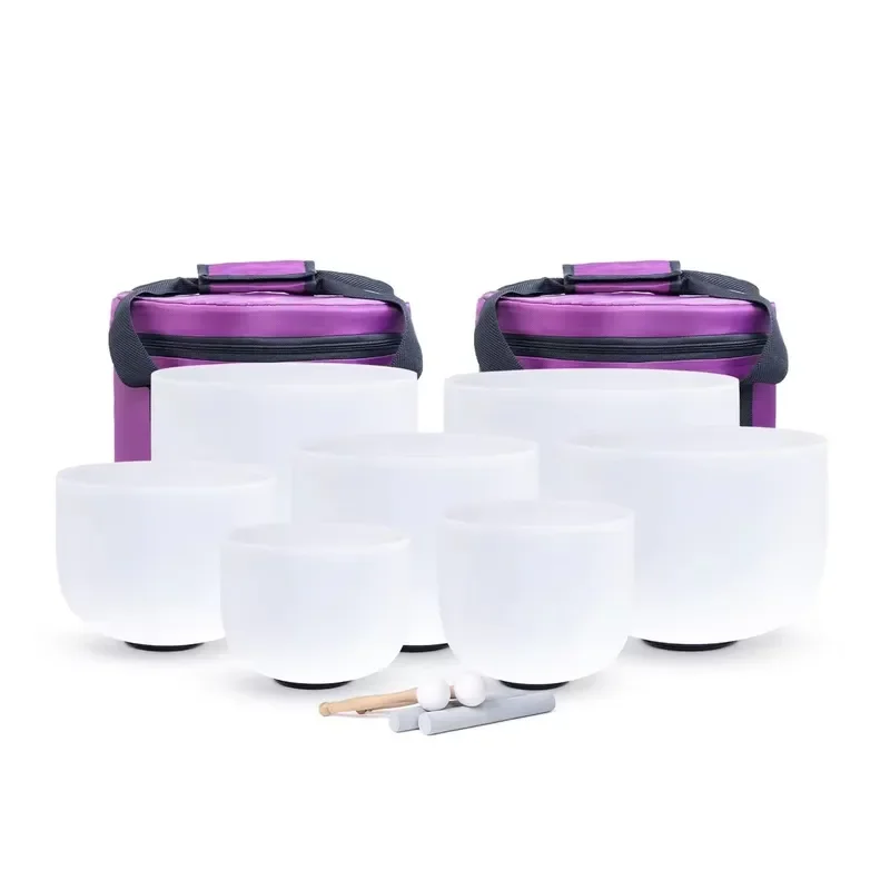 Tokai Wholesale White Singing Crystal Bowl Frosted Quartz Bowl Meditation Sound Healing Yoga Therapy For Sale