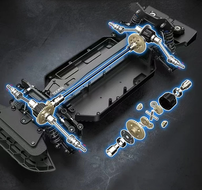 Hyperr Go MJX 10303 10304 1/10 Bürstenloser Motor Hochgeschwindigkeits-Drift-Fernbedienungsauto 4WD Drift Climbing Toy Ferngesteuertes Fahrzeug – Detail 3