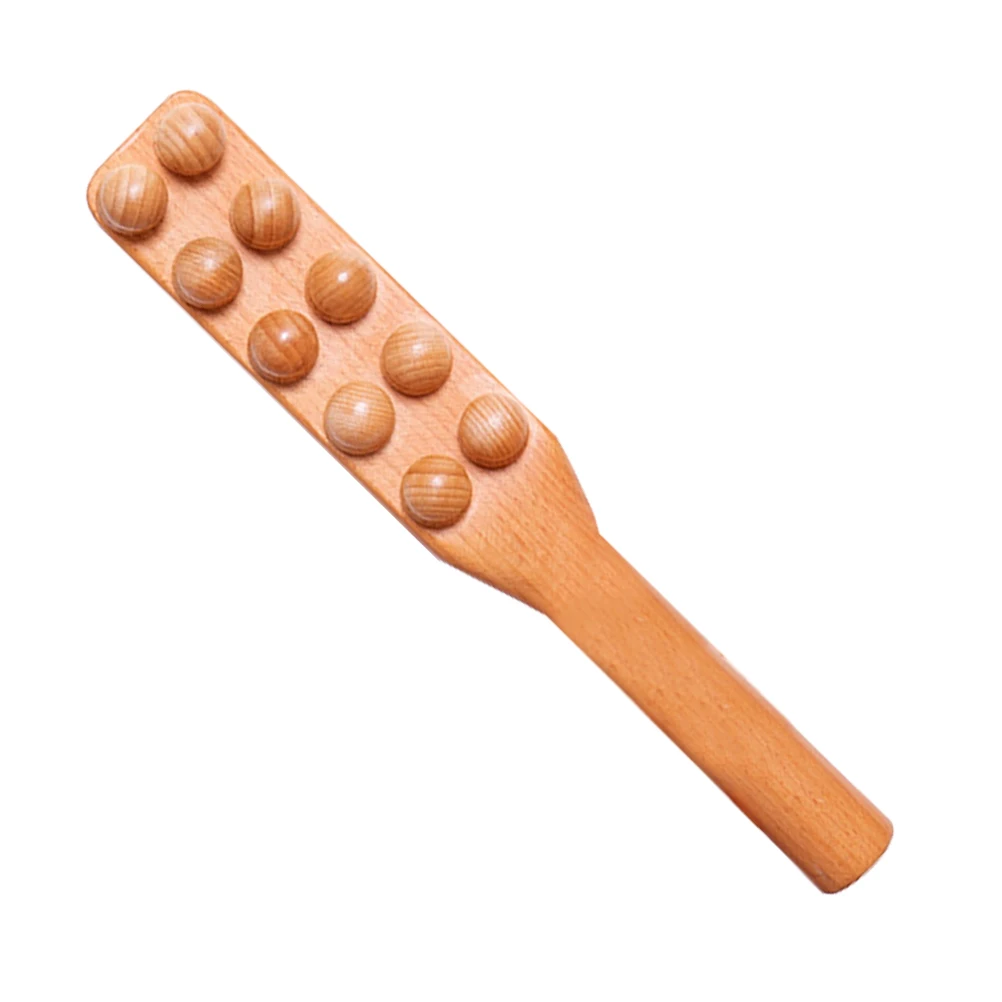

Massage Hammer Wooden Stick Manual Back Massagers Guasha Board Self Tools Wood Body Meridian Relief Portable Home Office Use