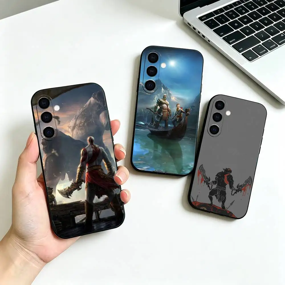 GOD OF WAR-rr Soft Silicone phone Case for Samsung Galaxy A73//A72/A70/A53/A52/A51 - Black