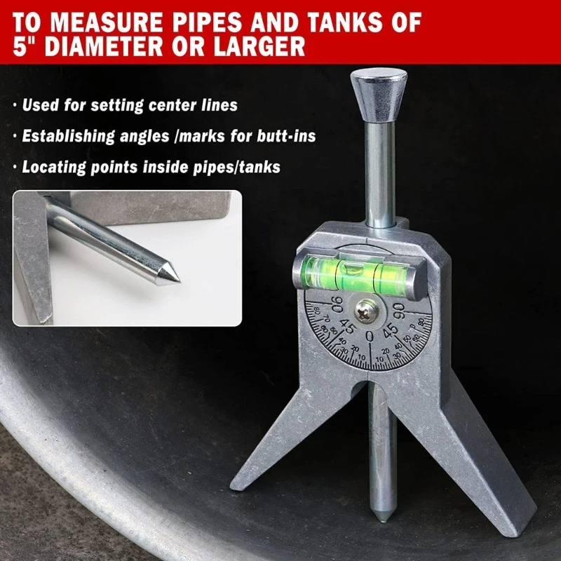 Pipe Center Finder Tools Pipe Fitting Tools Center Finder Tool With Centering Head To Measure Pipe Diameter Dropship