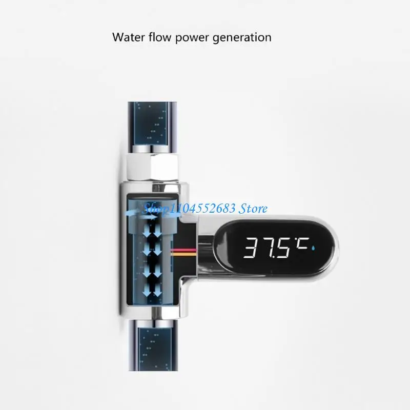 Thermomètres douche à LED Y6gd Thermomètres douche LED 360 Rotation LED pour une précise température