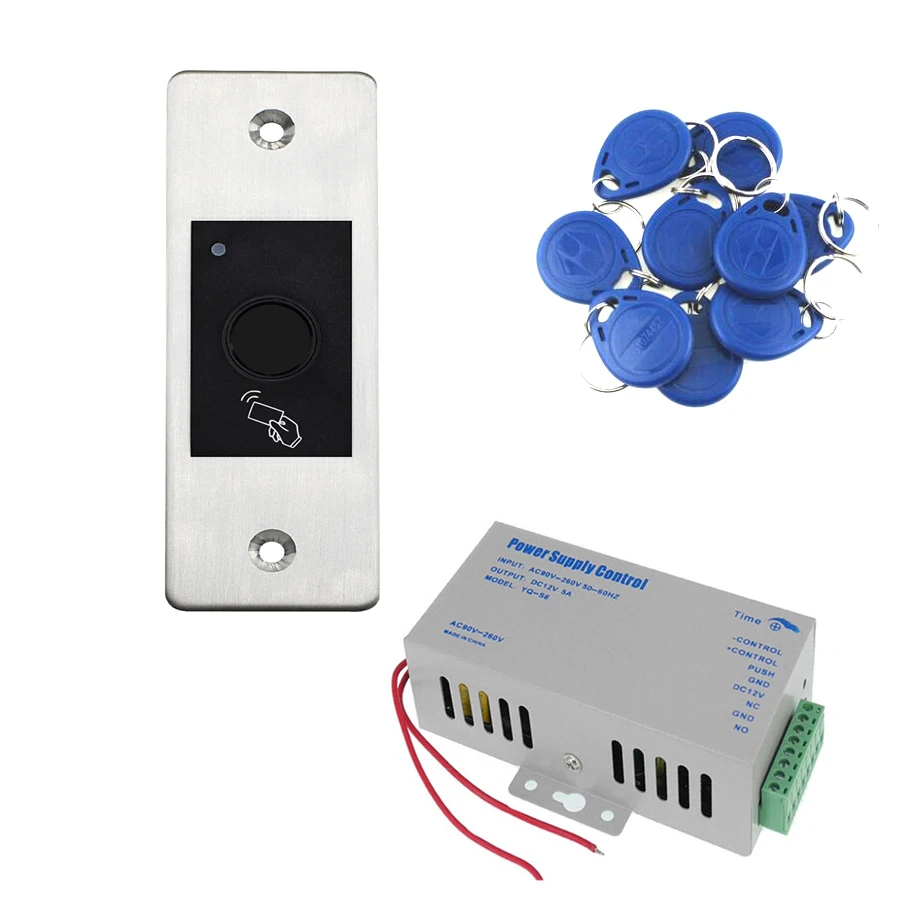 Wall Mounted Embedded 125KHz RFID Proximity Fingerprint Access Control Reader Biometric Door Lock controller