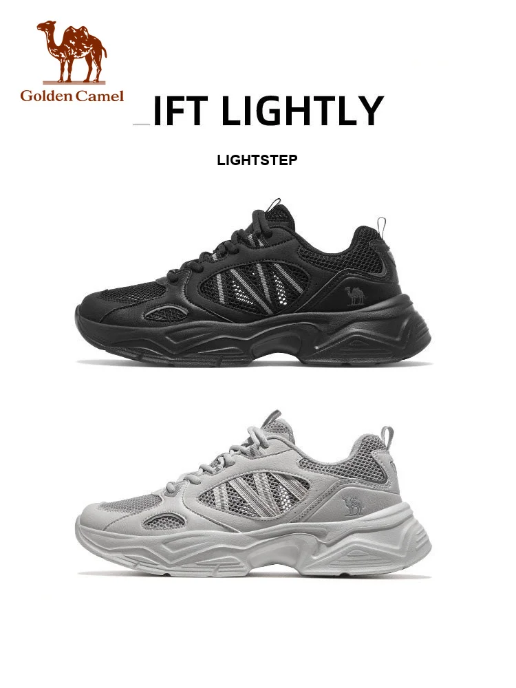 Golden Camel Men's Sneakers 2026 Autumn New Lightweight Breathable Street Casual Shoes Sport Mesh Trainers Athletic Running Shoe