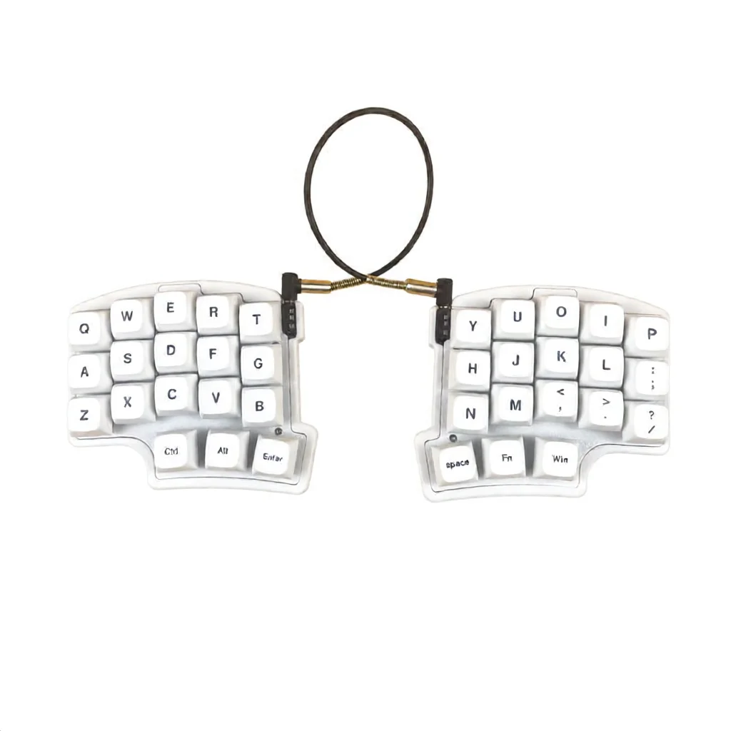 Portable 35 Layout Split Ergonomics Hot-swappable MX Mechanical Keyboard Wired North RGB VIAL Fully Proggrammble