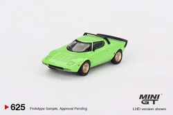 MINI GT 1:64 Lancia Stratos HF Stradale Verde Chiaro Green Diecast Model Car