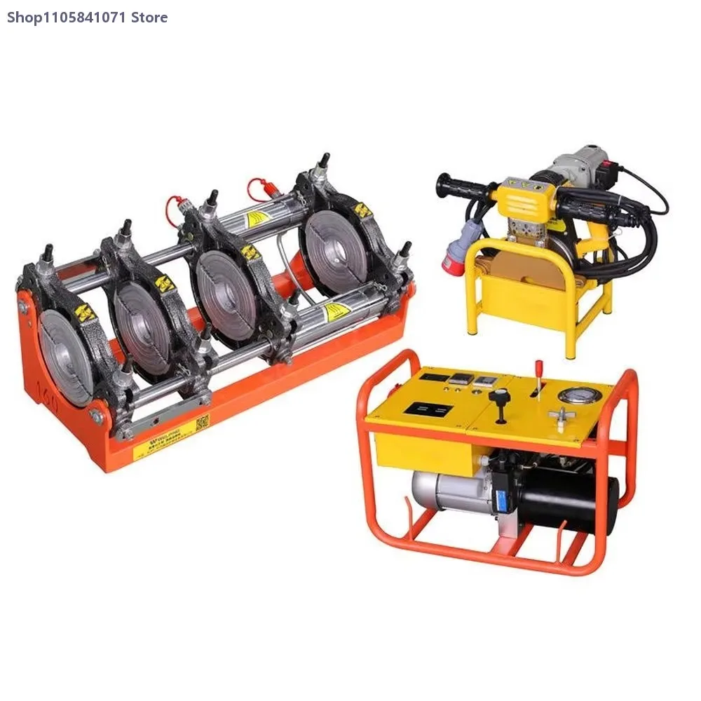 HDPE PVDF Lead Pipe Semi Automatic Hydraulic Butt Fusion Welding Machine 63-200mm Efficient Jointing