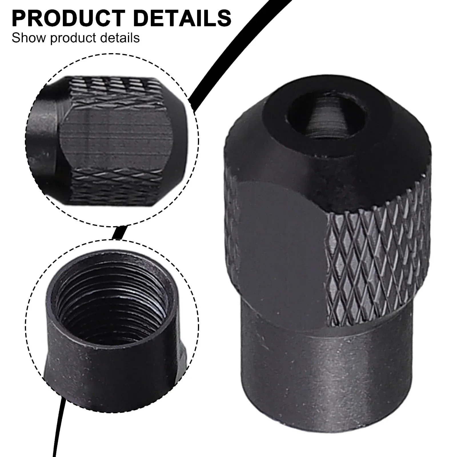 Chuck Nut Drill Chuck Accessories Rotary Tool Zinc Alloy Chucks Adapter Grinding M8X0.75mm Power Tool Easy To Install Quantity