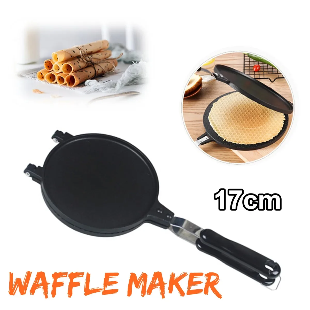 

Home Waffle Maker Machine Waffle Bake Maker Kitchen Non-Stick Waffle Maker Pan Mould Mold Press Plate Waffle Iron Baking Tools