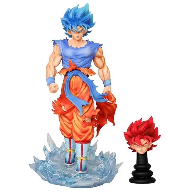 

33cm Z Super Saiyan Blue Son Goku Action Figure Led Illuminated Base Statue Jg Model Kakarotto Collectible Toy Birthday Gift