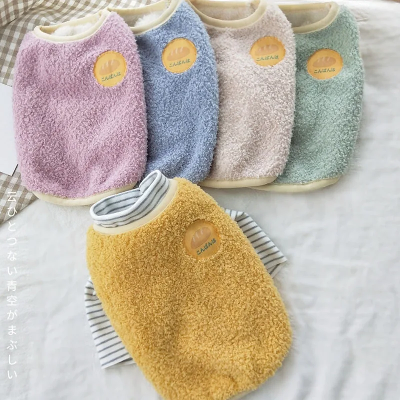 

Dog Clothes Winter Fleece Hoodies Clothing Sleeveless Pullover Sweatshirt For Small Medium Dogs Chihuahua Dachshund Pet Costumes