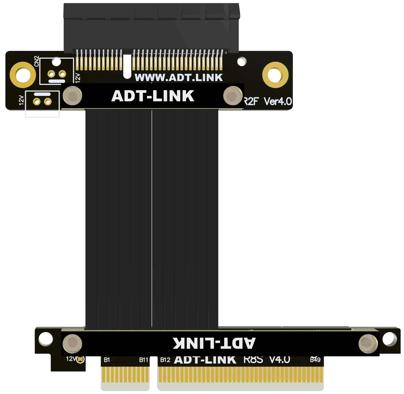 Câble d'extension PCI-E4.0 x4 à x8 Prend en charge la carte réseau disque dur carte USB