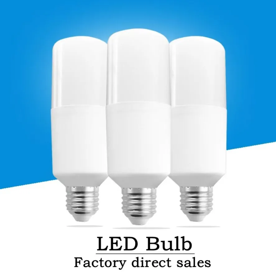E27 Light Bulb 2-year Warranty 5W 10W 15W 20W White Light LED Cylindrical Corn Bulb AC 220V LED Lamp Home Decoration Chandelier