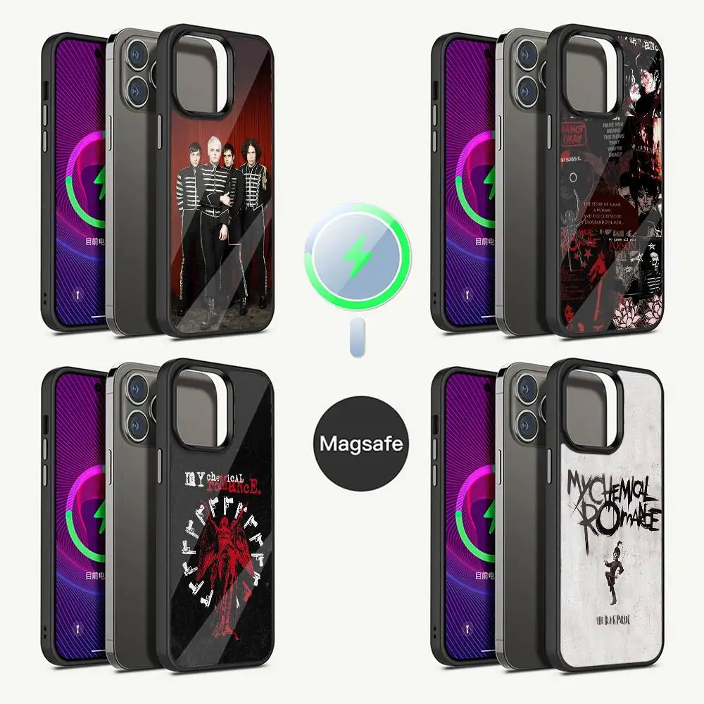 

My C-Chemical Romance MCR Phone Case For iPhone 16,15,14,13,12,11,Pro,Max,Plus,Mini,Magsafe,Magnetic Wireless Charging Case