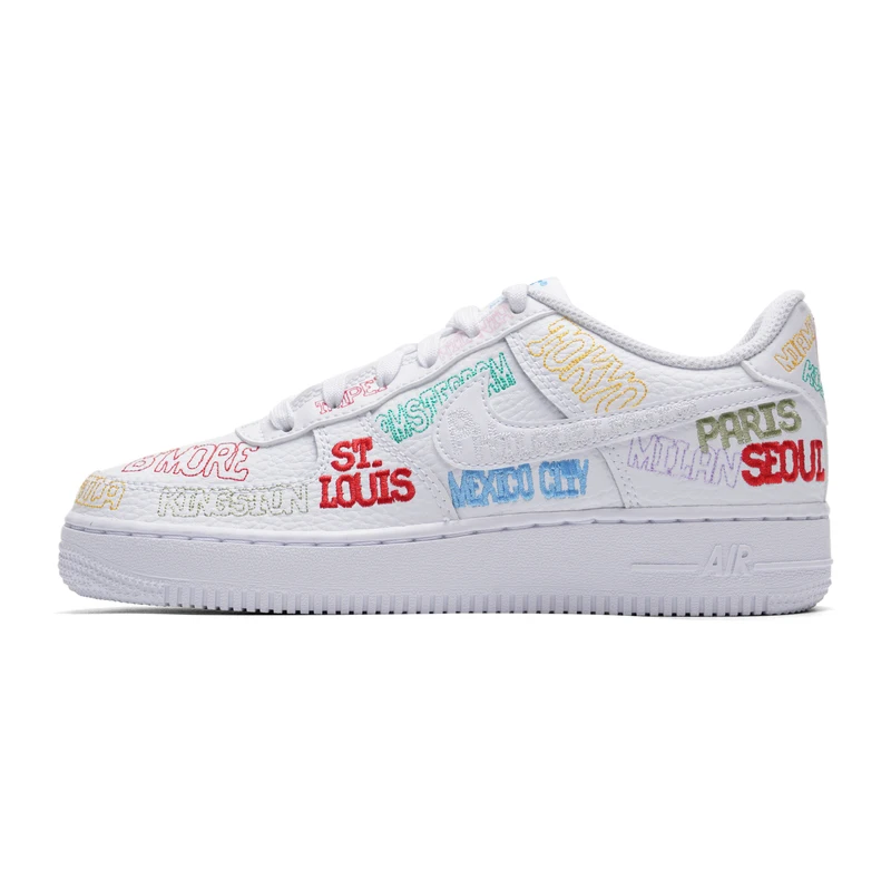 Nike Damenschuhe Ir Force 1 (Gs) Sport-Freizeitschuhe Low-Top-Sneaker Io9739-100