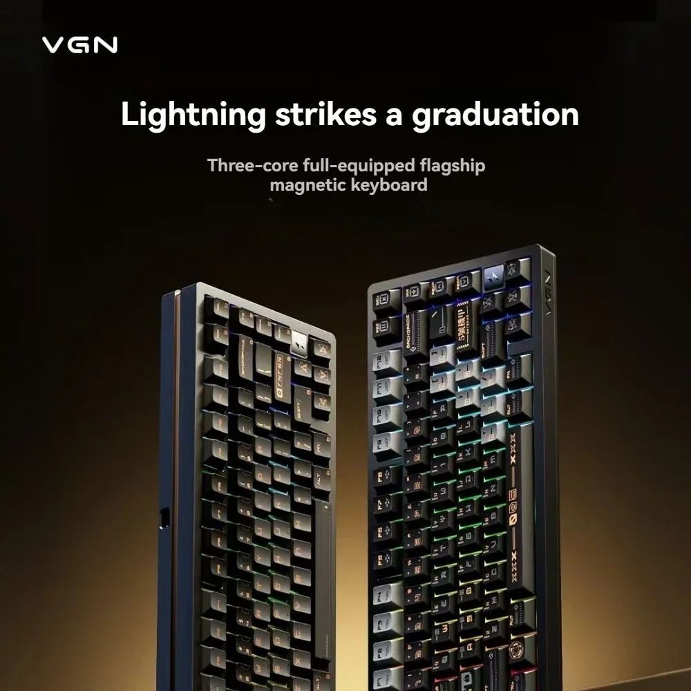 VGN Flash75 magnetisch toetsenbord aluminium behuizing pakking hot-swap RGB RT0.8kHZ 001mm snelle trigger aangepaste bekabelde gaming toetsenbord cadeau