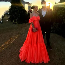 Msikoods Exquisite Prom Dress Women Spaghetti strap Formal Banquet Dress Wedding Guest Dress Party Dress Gala Evening Gown