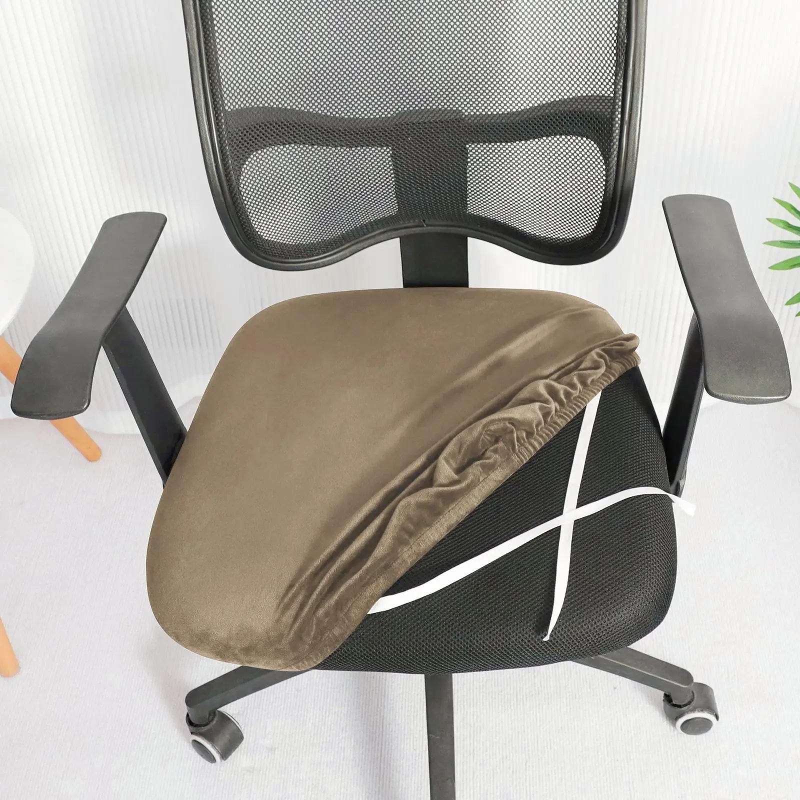 Chair Seat Cover Stretch Dining Chair Cover for Banquet Party Rotating Chair