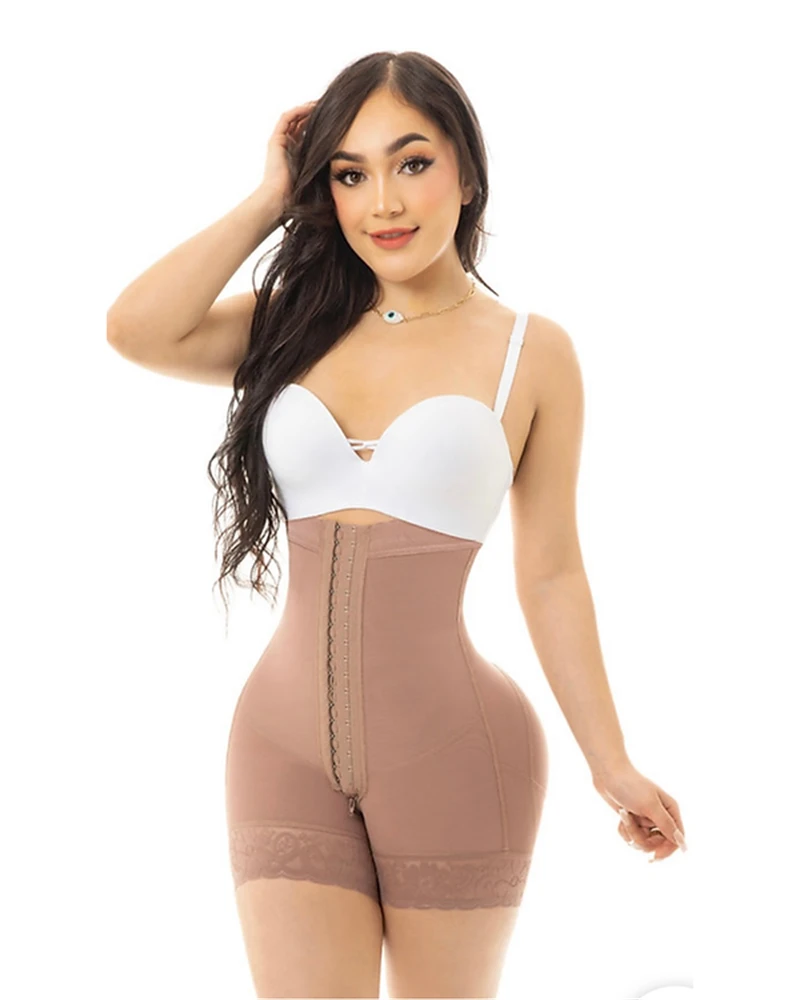 

Women Firm Tummy Control with Hook High Waist Trainer Body Shaper Butt Lifter Shapewear Panties Female Slimming Fajas Shorts