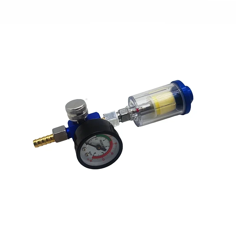 Air Regulator Pressure Gauge with JP/EU/US Adapter for Spray Gun Air Tool in-line Oil Water Separator Filter Separator Spray Gun