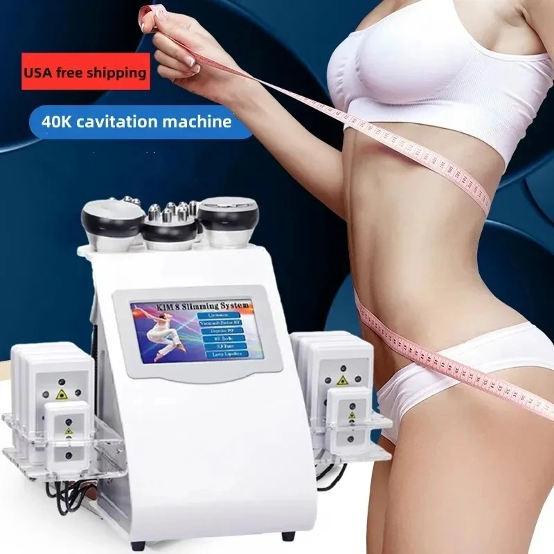 40k Ultrasonic Cavitation Machine  Multipolar RF  Wrinkle Resistance  Skin Rejuvenation Elongation