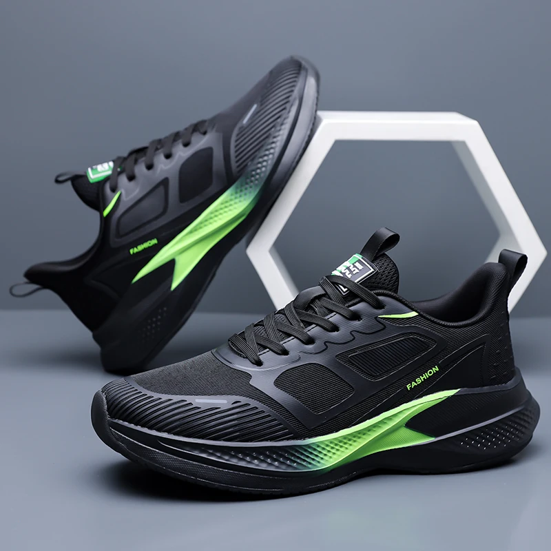 Men Shoes Comfortable Casual For Male Black Hiking Sneakers Lightweight Walking Flat Outdoor Sport Running Tennis zapatillas