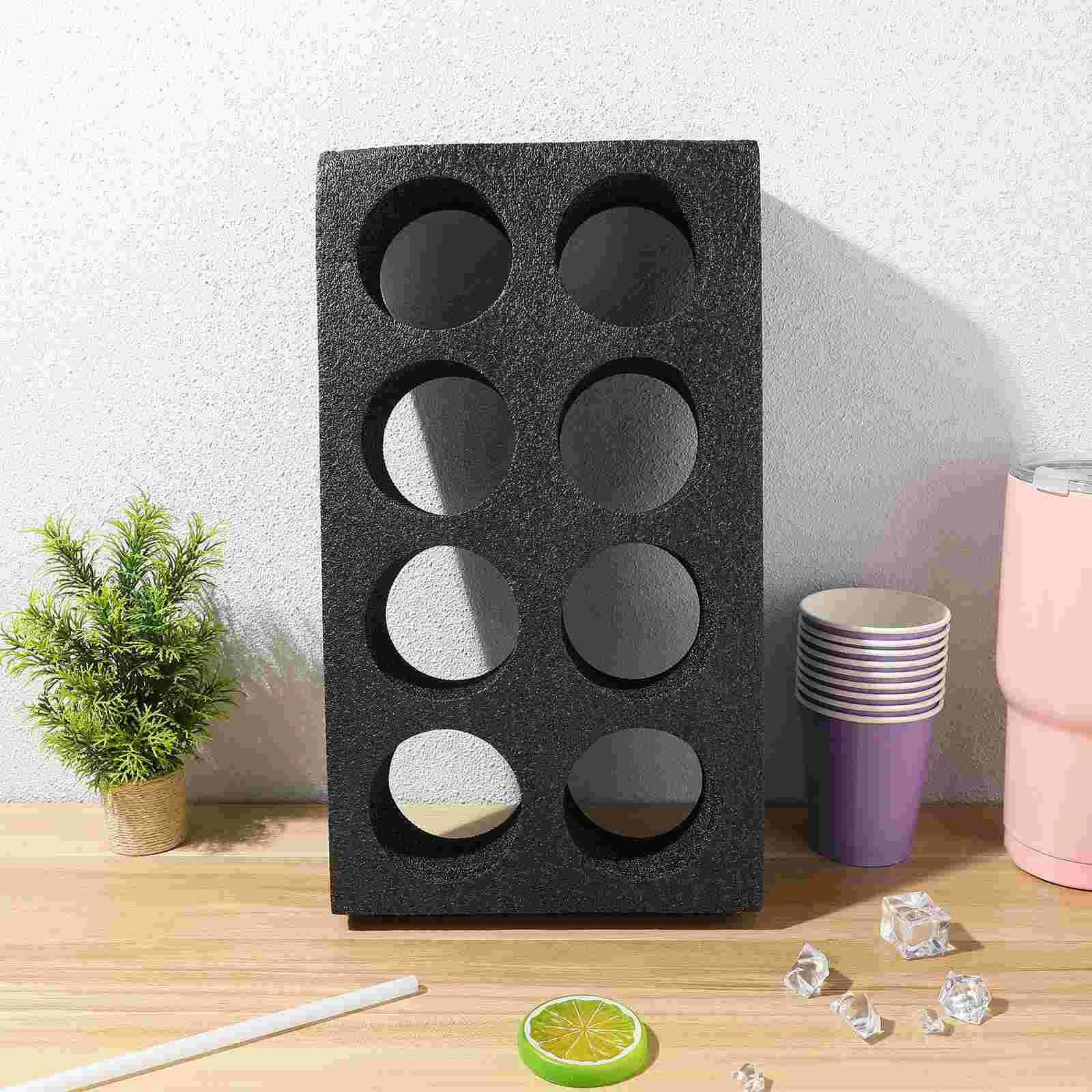 Car Accesories Milk Tea Cup Holder Clothes Drying Rack Multi-hole Decorate Hot Pearl Cotton Espresso Cups