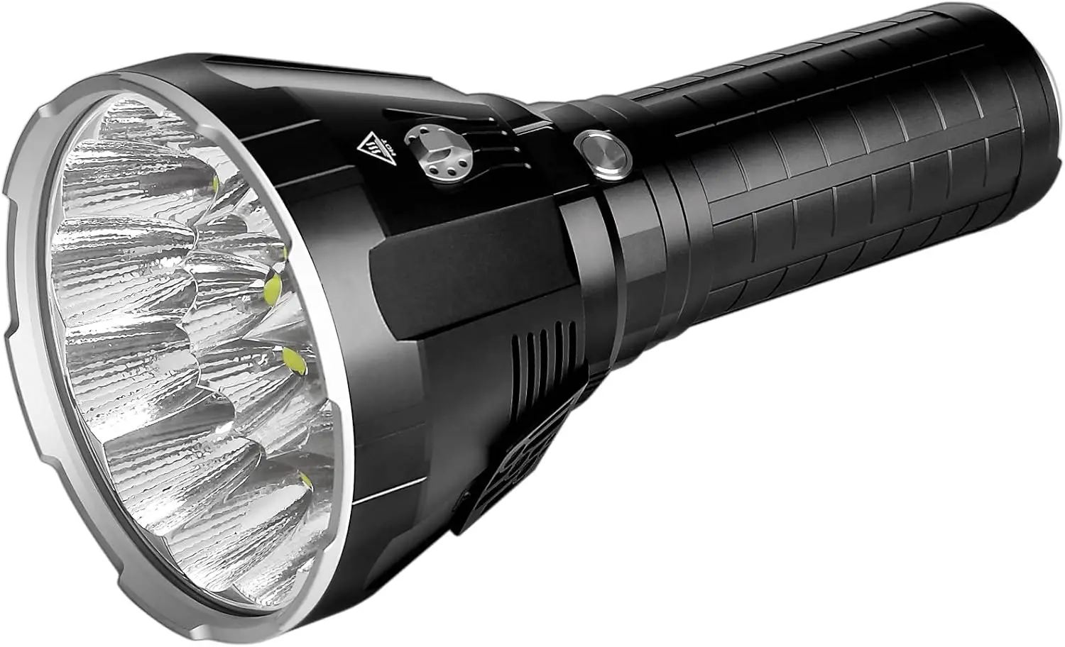 MS18 Powerful Bright Flashlight 100,000 Lumens,Rechargeable Flashlights Use 18pcs Cree XHP70.2 LEDs, High Lumens Flashli