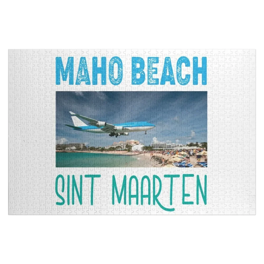 

Maho beach, Sint Maarten Jigsaw Puzzle Personalized Name Custom Kids Toy Jigsaw Custom Puzzle