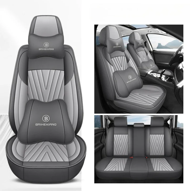 العالمي التغطية الكاملة غطاء مقعد السيارة لشركة فولكس فاجن جولف باسات B5 B6 B7 B8 CC تيجوان طوارق طوارق T-ROC بولو جيتا اكسسوارات السيارات #5