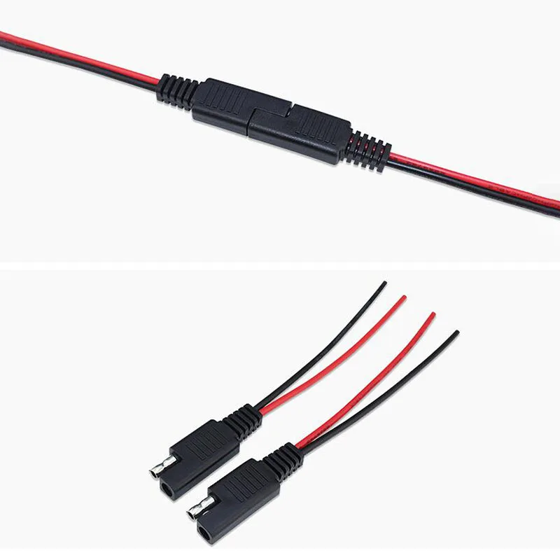 5Pairs DIY SAE 12V 18AWG 10CM Power Automotive Extension Cable Male Female Plug Wire Connector Cable Vehicle Extension Cable