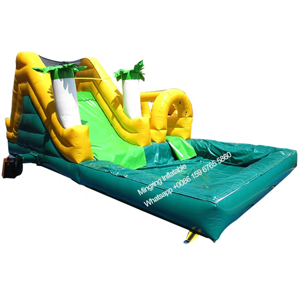 

Inflatable Water Slide Combo Bounce House with Pool, Water Park for Kids